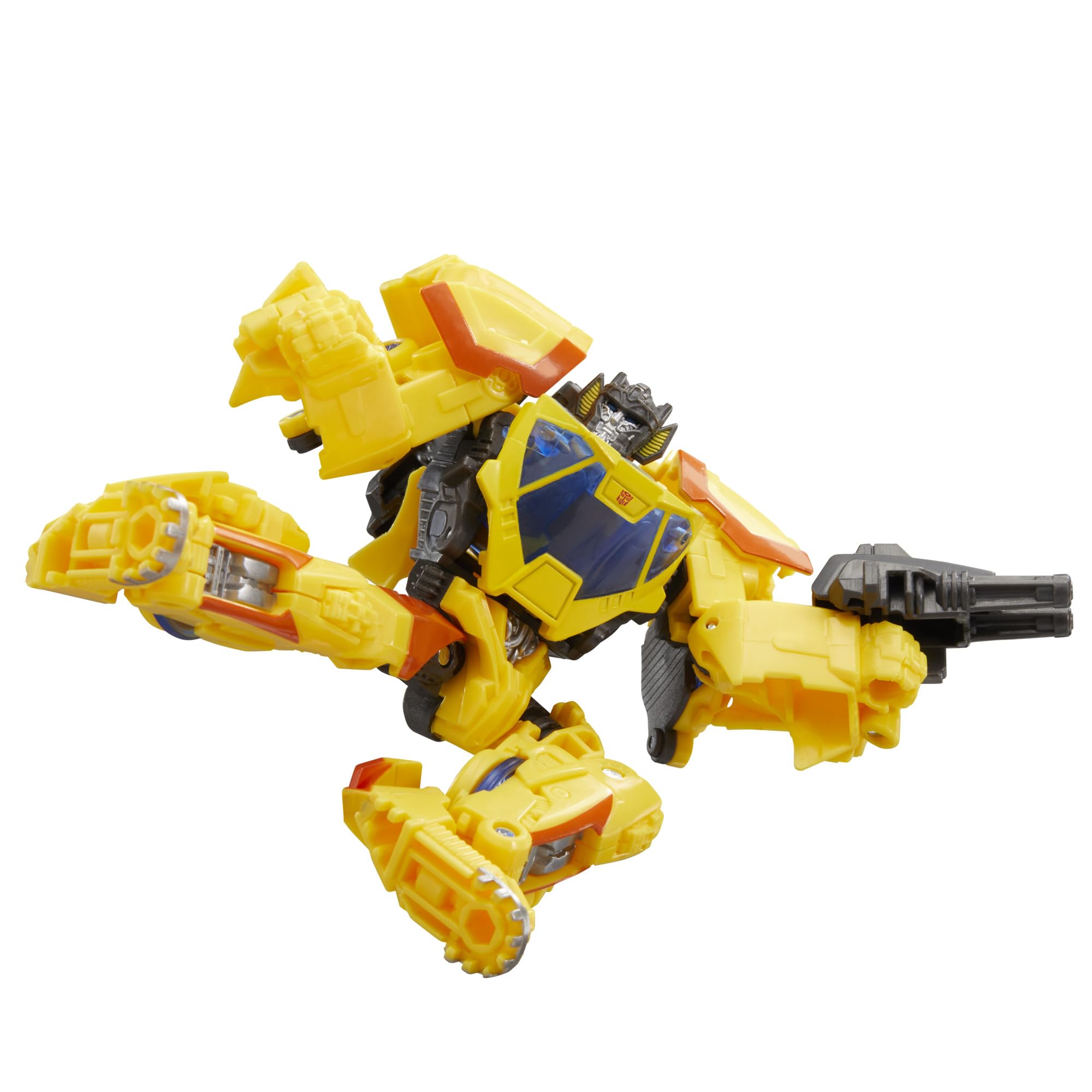 Compact 4.5-inch Sunstreaker figure fits neatly on small shelves.