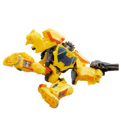 Compact 4.5-inch Sunstreaker figure fits neatly on small shelves.