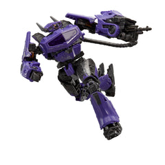 Transformers Studio Series Voyager 110 Shockwave 6.5-inch figure in scale for shelves.