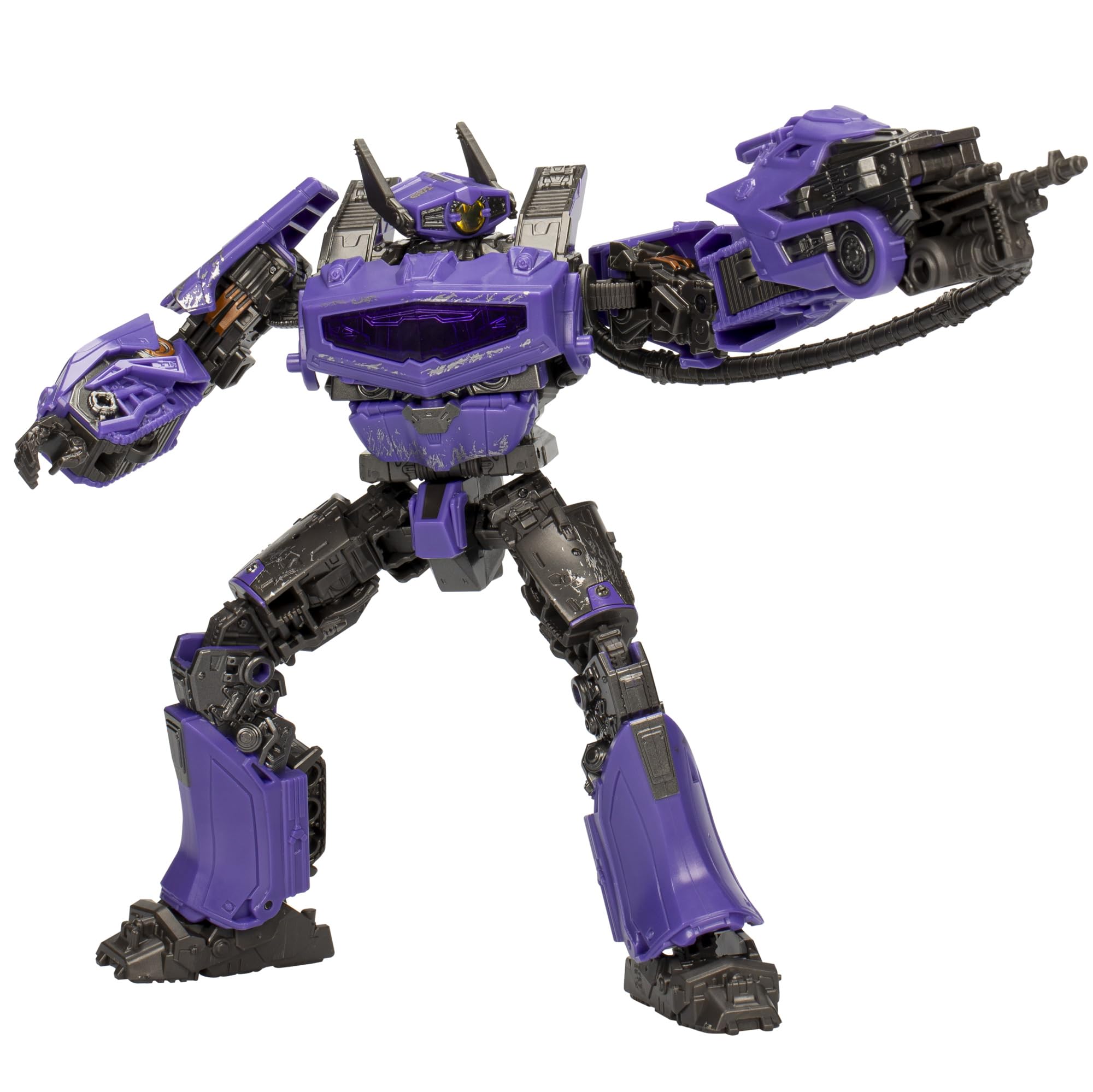 Transformers Studio Series Voyager 110 Shockwave front view for display and play.
