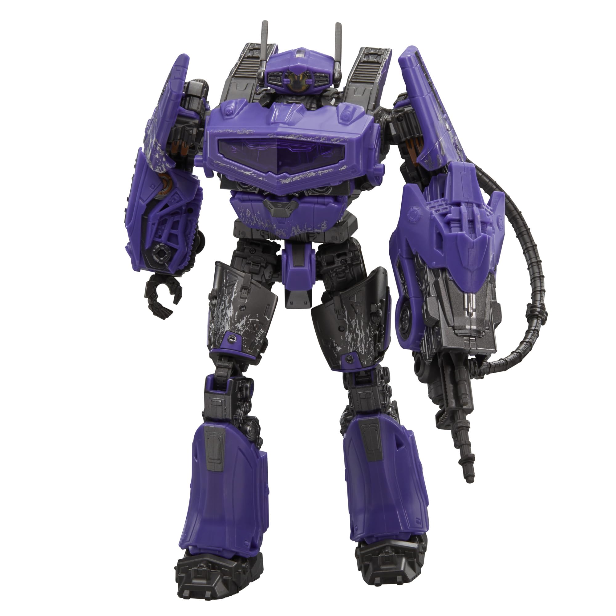 Transformers Studio Series Voyager 110 Shockwave movie-inspired deco for collectors.