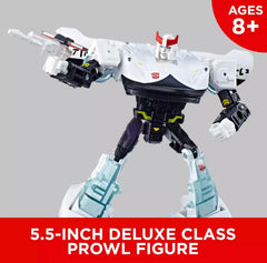 Transformers TRA GEN WFC Deluxe Prowl close-up highlights detailed paint and decals