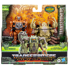 Transformers TRA MV7 BA Combiner Scourge diorama-ready packaging and presentation