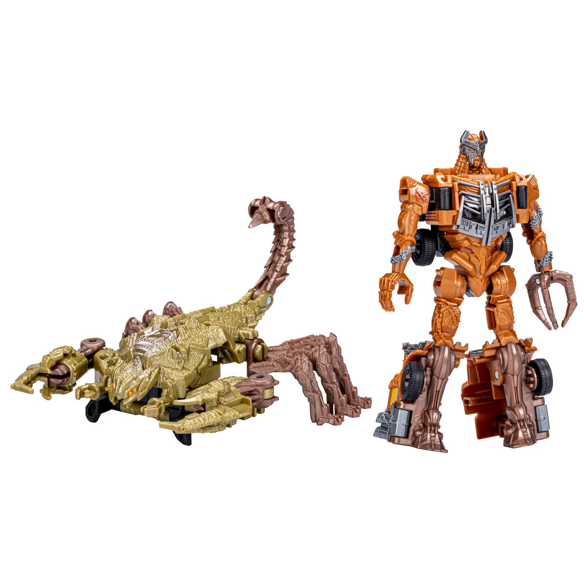 Transformers TRA MV7 BA Combiner Scourge front view for display and dynamic action