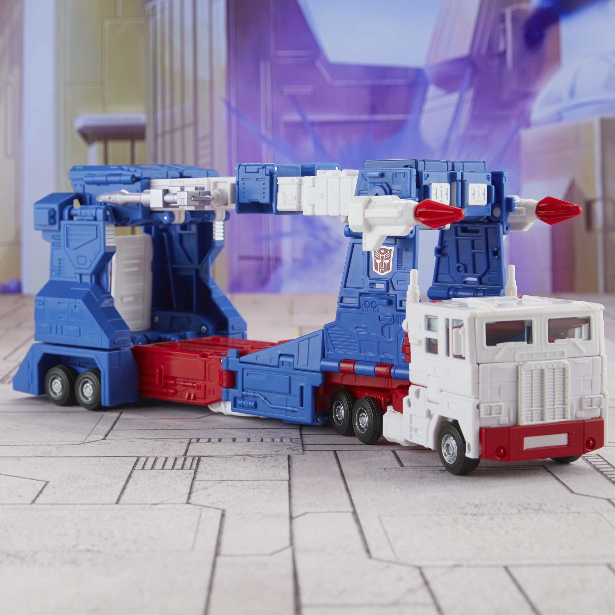 Ultra Magnus stands at 9.5 inches, compatible with other Studio Series figures.