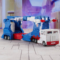 Ultra Magnus stands at 9.5 inches, compatible with other Studio Series figures.