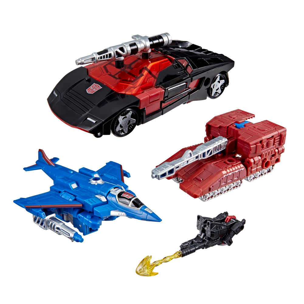 Includes blasters and effect accessories to spark imaginative battles.