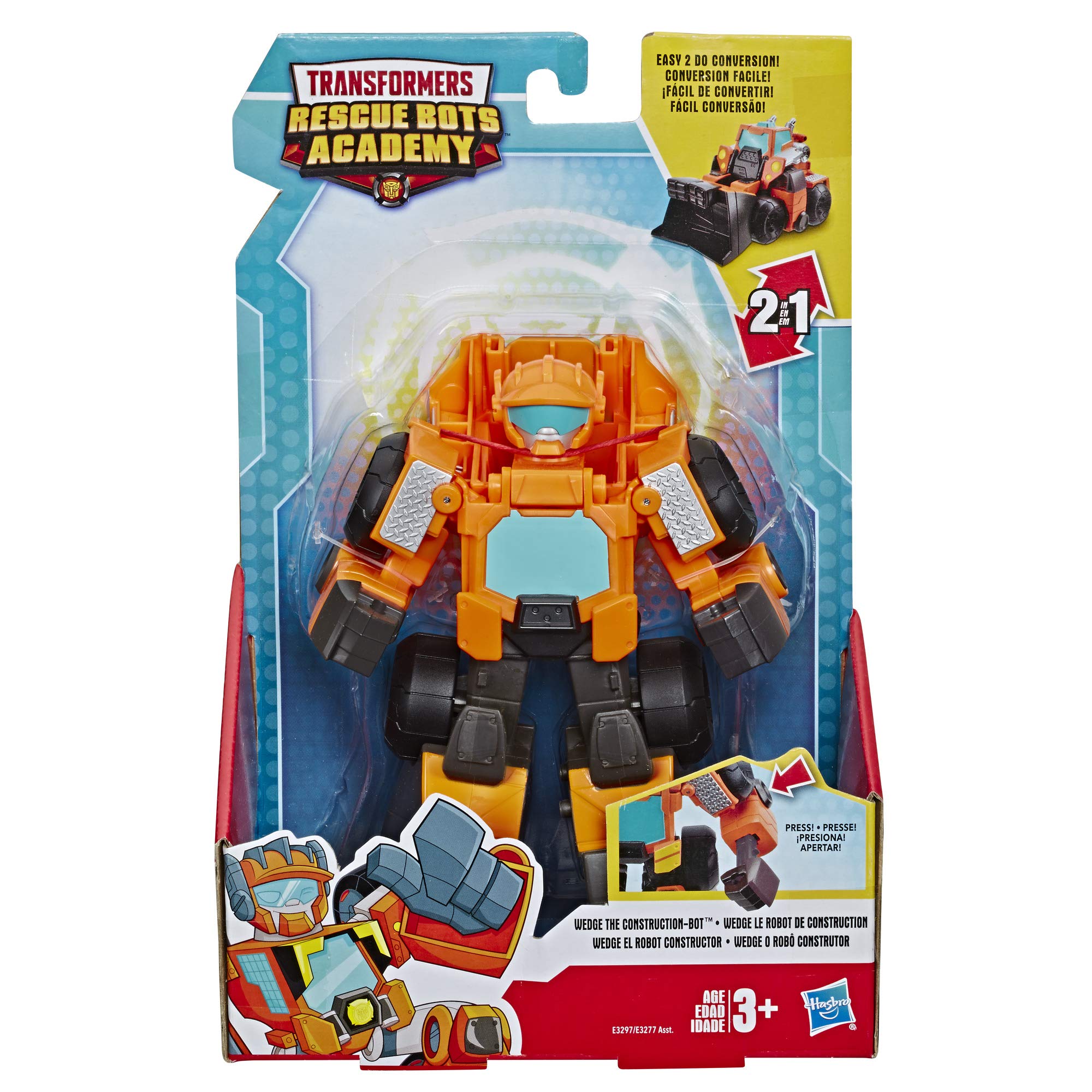Transformers Wedge construction-bot vehicle mode enables quick pretend rescues