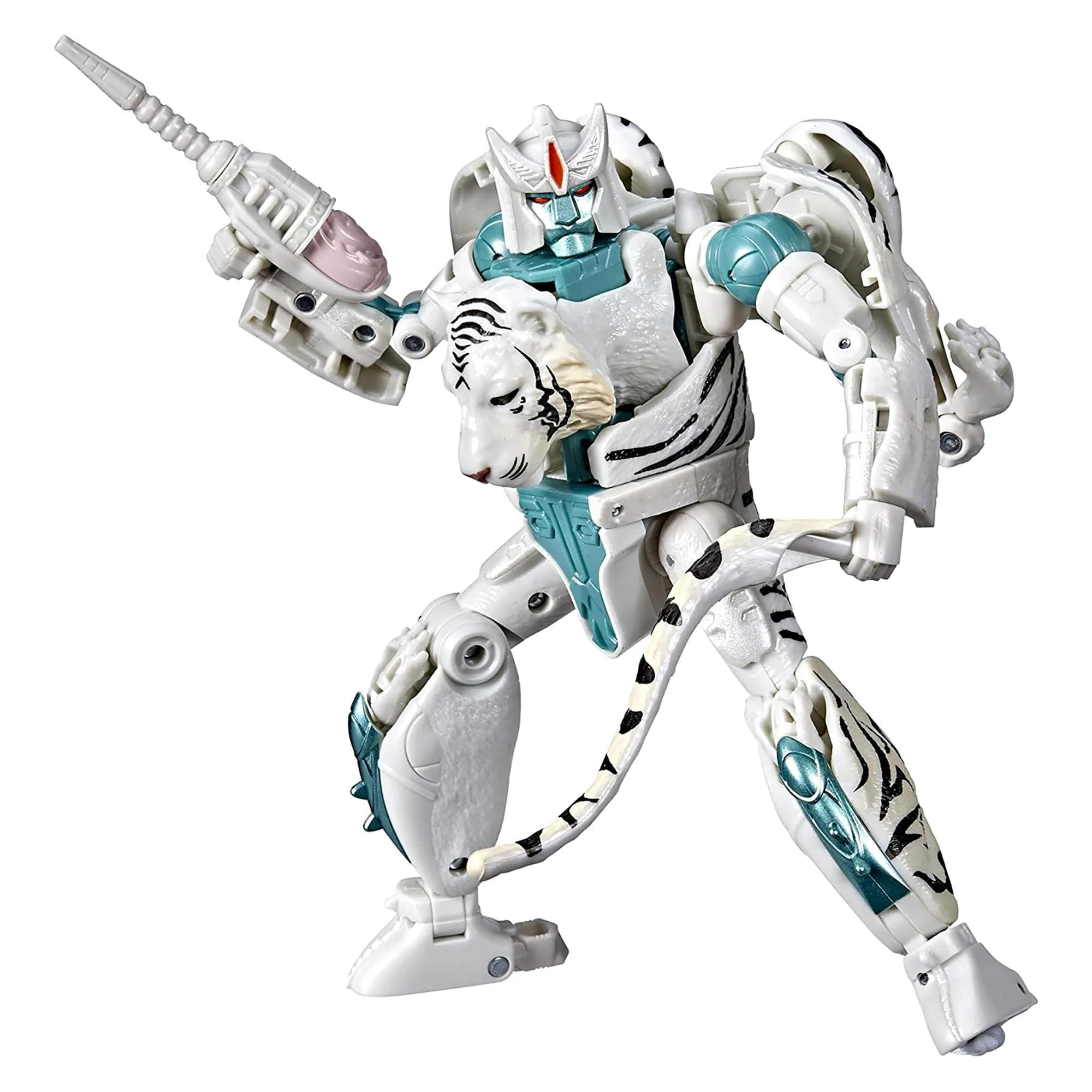 Transformers WFC-K35 Tigatron beast mode, detailed tiger fur texture, ideal for display and imaginative play
