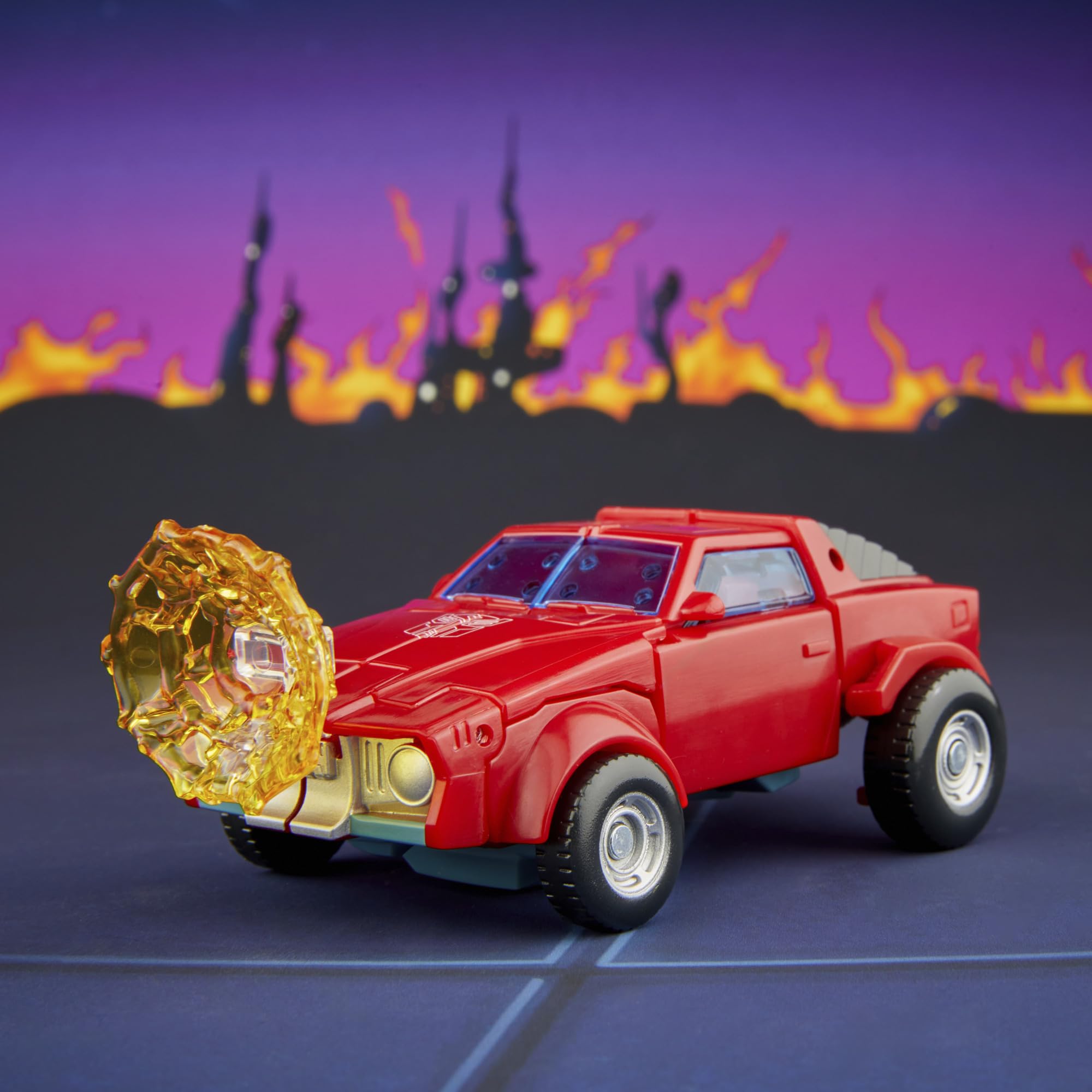 Windcharger 12-step conversion action figure showcases smooth robot-to-car transformation.