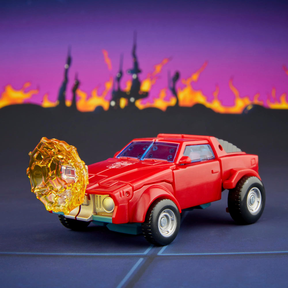 Windcharger 12-step conversion action figure showcases smooth robot-to-car transformation.