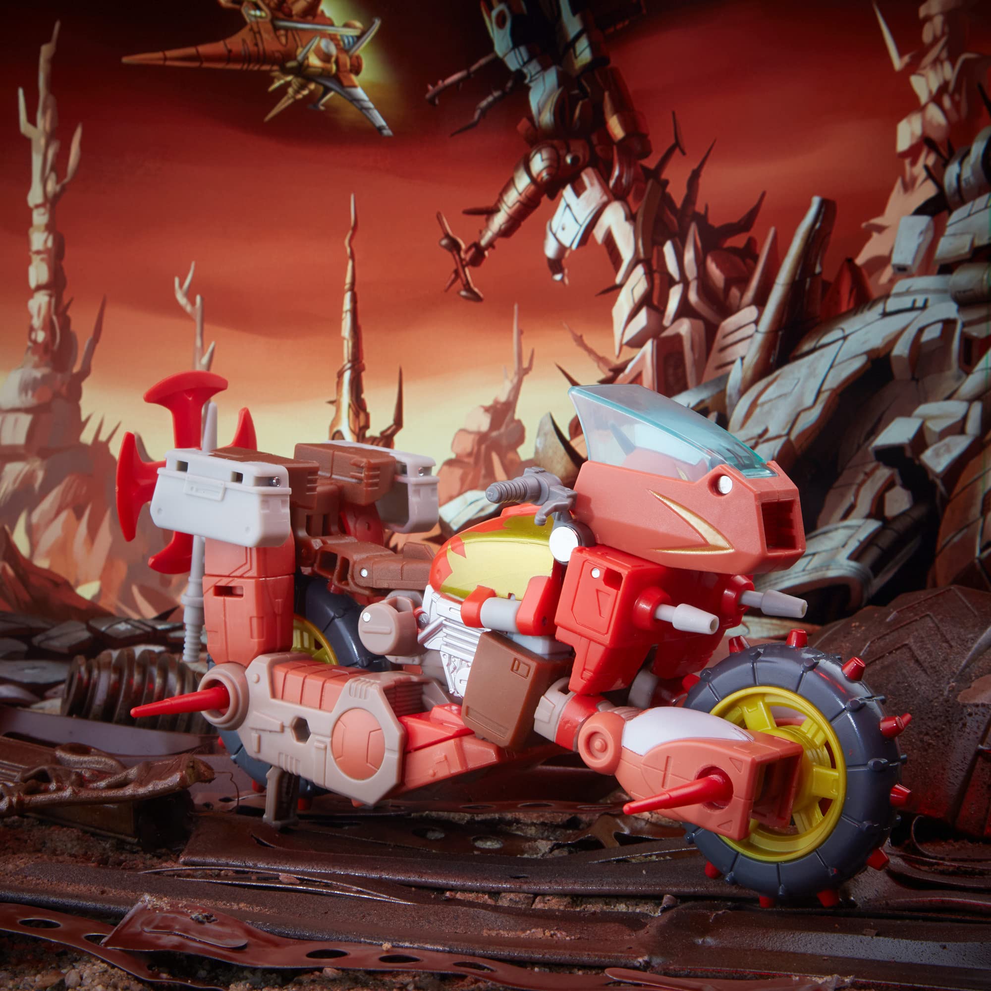 Removable Junkion backdrop featuring the Dance Party scene with Wreck-Gar