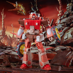 Wreck-Gar with two wheel accessories for dynamic play