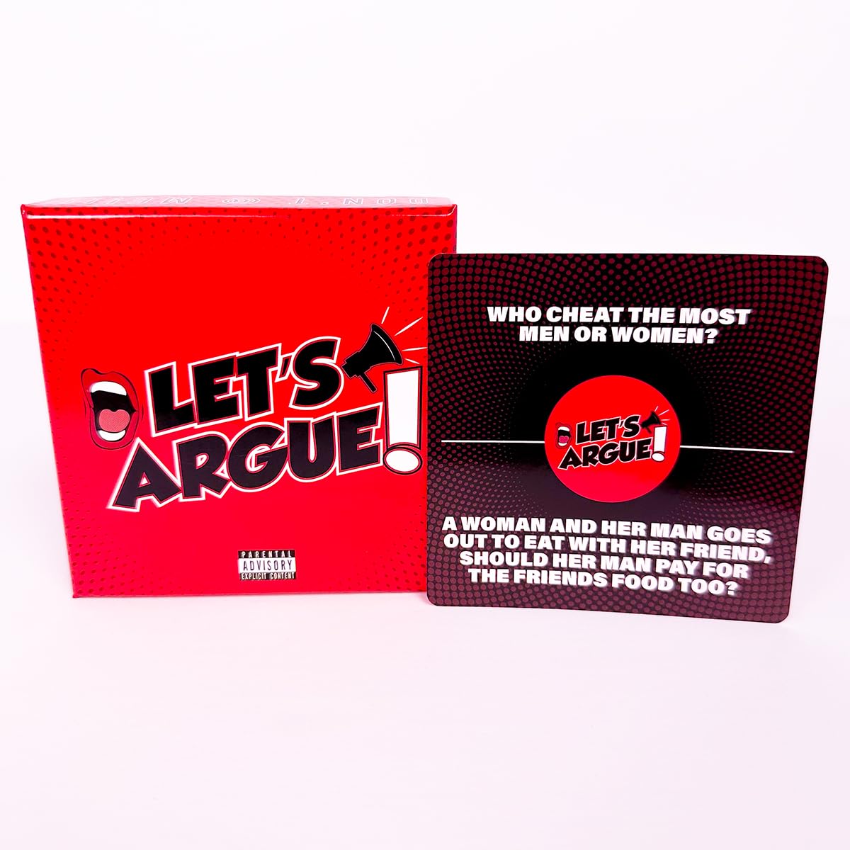 Trap Spelling Bee Lets Argue deck of cards set up for quick, engaging debates