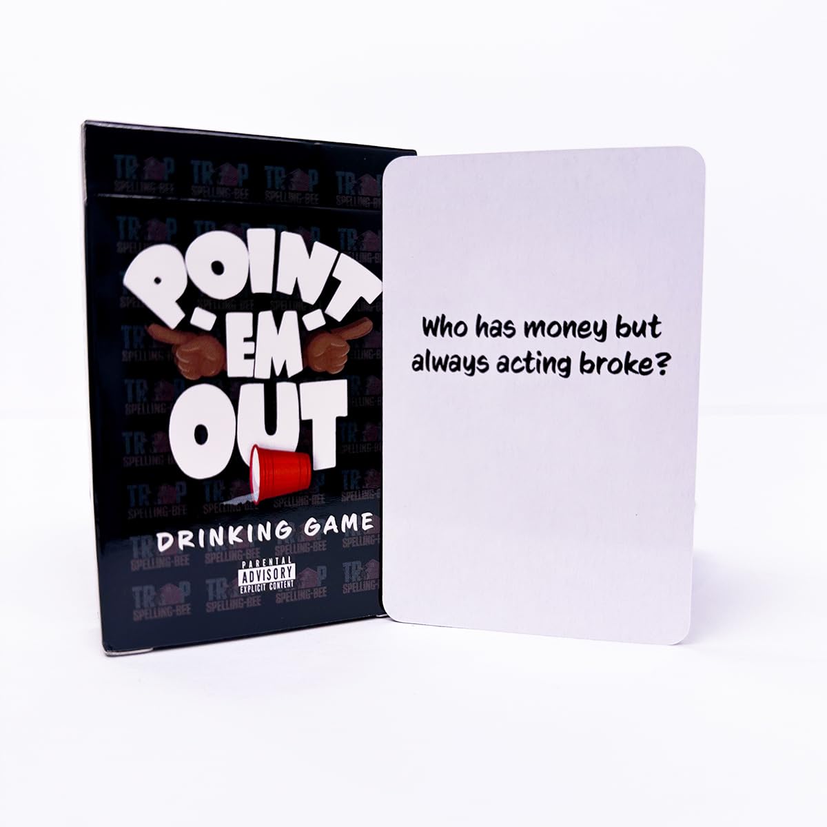 Players pointing during Point Em Out for a lively group interaction