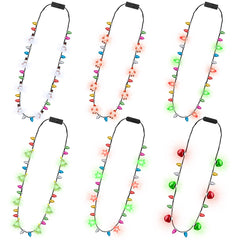Traplace six-piece Santa light necklace for festive party style.