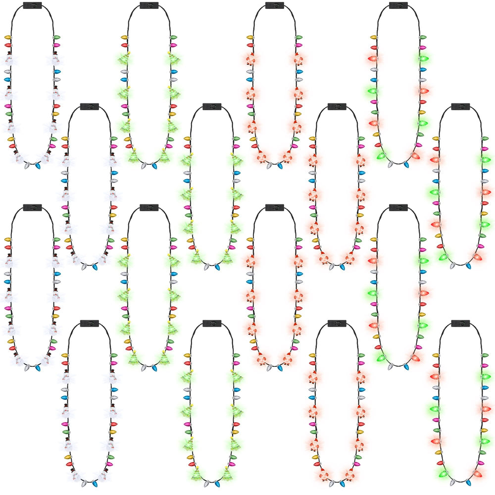 Traplace Christmas necklace Santa design for festive flair and glow.
