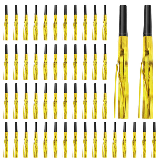 Traplace gold New Years noise maker, 100-piece set for large gatherings and countdown moments.