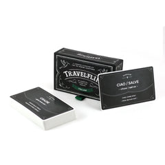 Travelflips Italian flashcards phonetic pronunciation for quick speaking practice