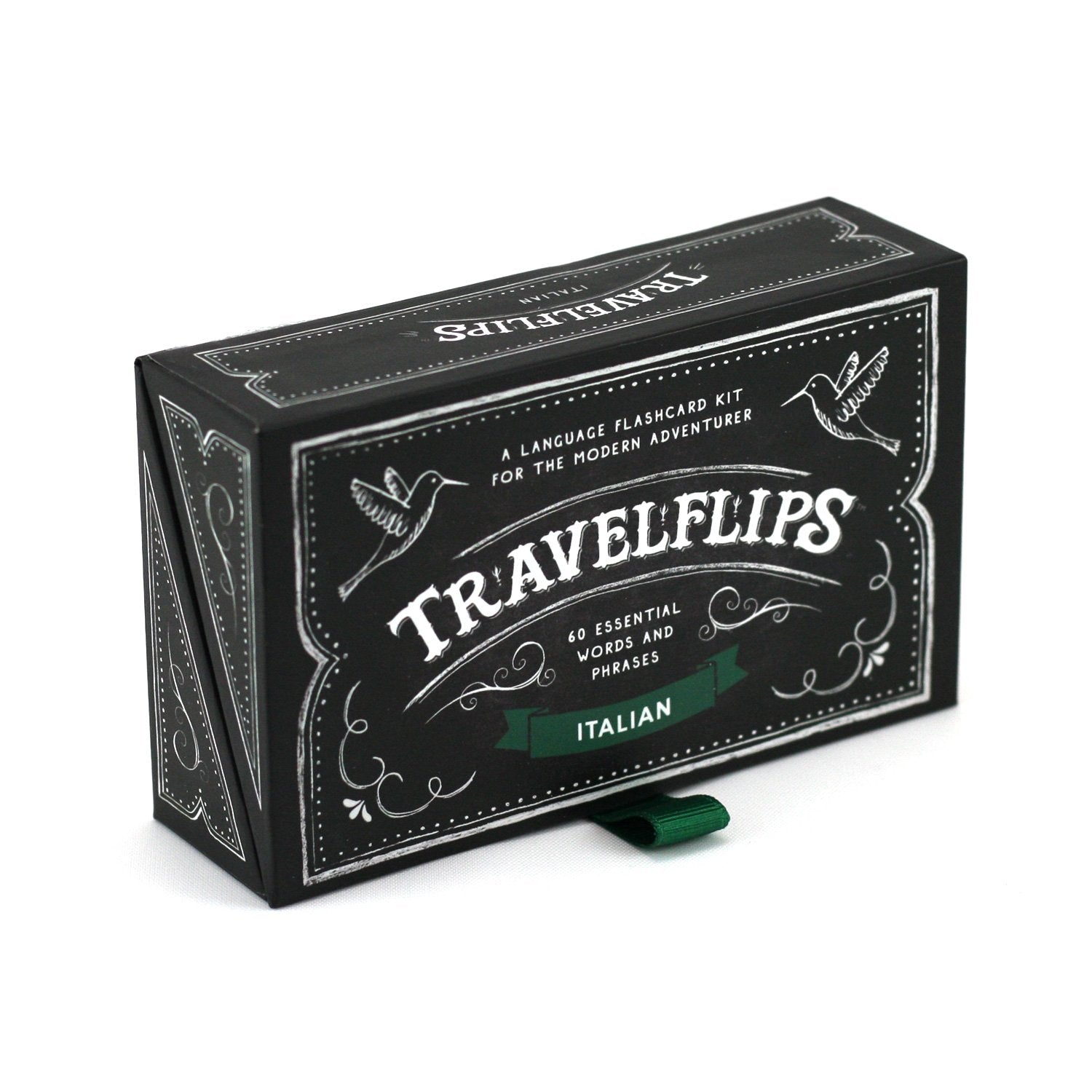 Travelflips Italian flashcards portable box enabling learning on the go