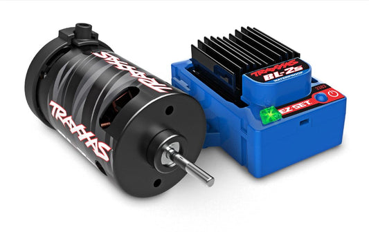 Traxxas 3382 waterproof BL-2s brushless power system enables all-weather RC performance.