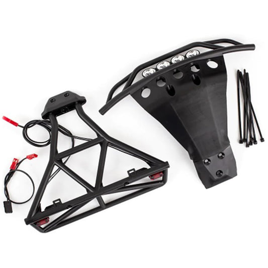 Traxxas 6894 front bumper LED bar for Slash 4x4 improves forward visibility.