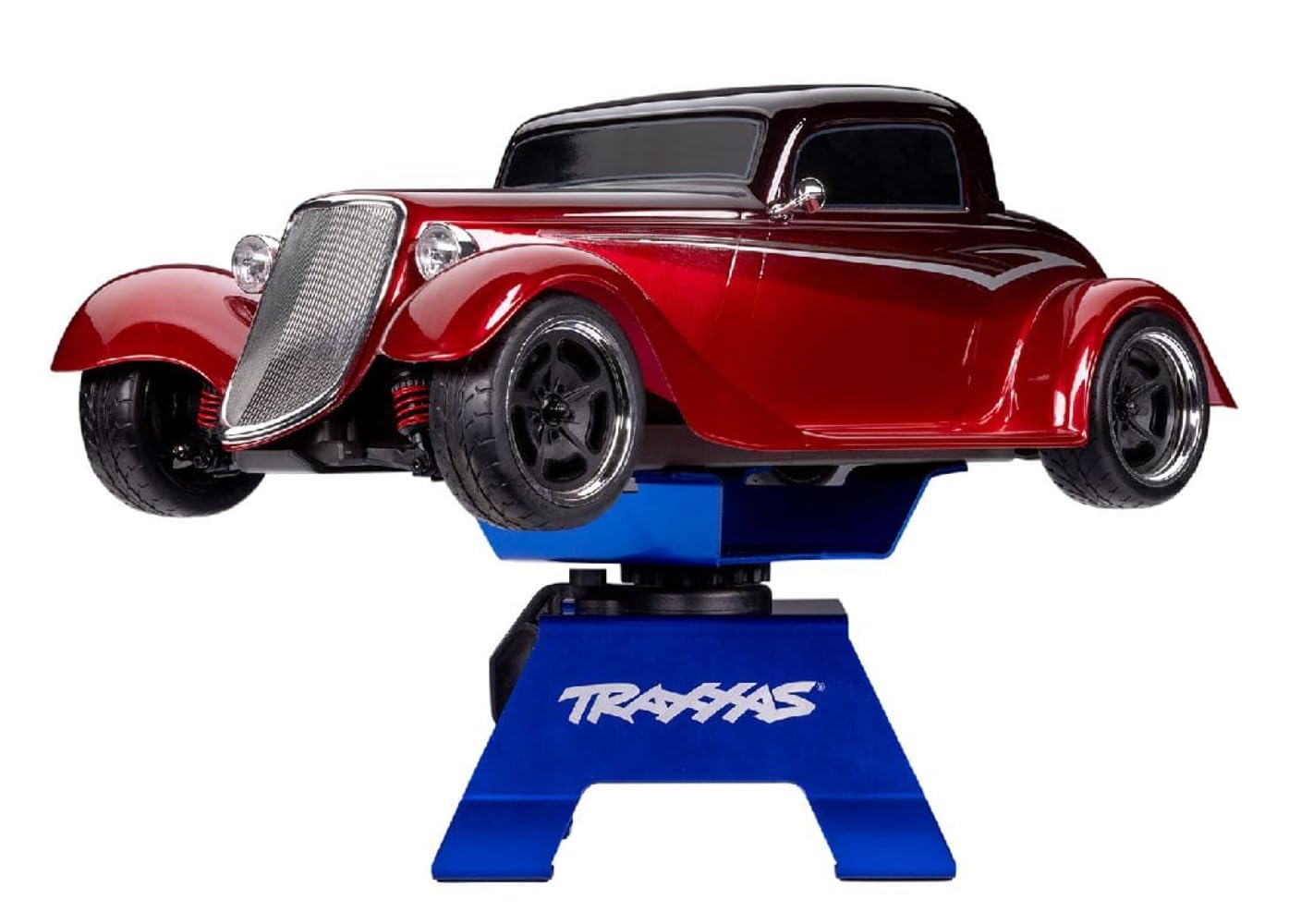 Traxxas 8797 blue stand highlights 16-position locking lever for stability