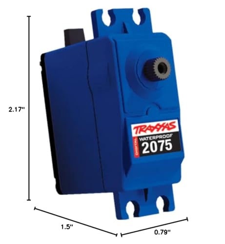 Traxxas E-MAXX 2075 servo with 9-inch wire for easy installation.
