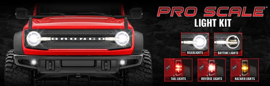 Traxxas LED Light Set Bronco rear view improves visibility and scale realism.