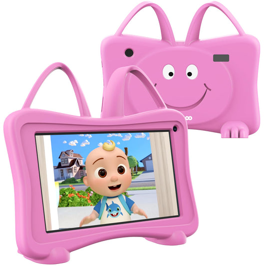 Trayoo Kids Tablet 7 front view prepared for learning and play