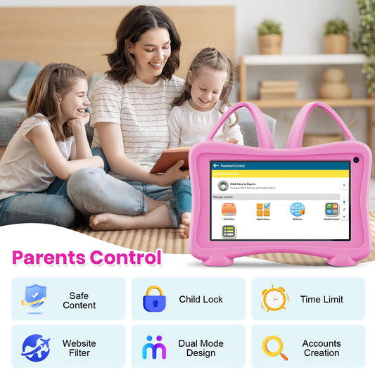 Trayoo Kids Tablet 7 in protective case protecting against bumps