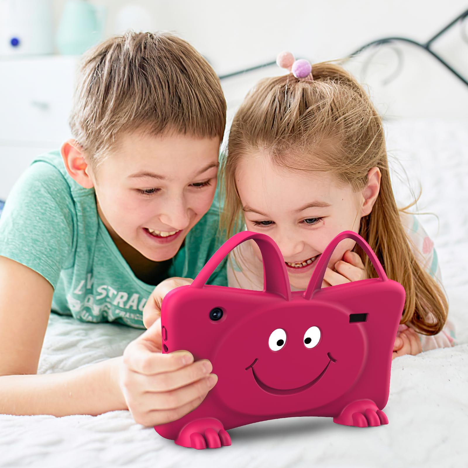 Trayoo Kids Tablet 7 Rose offline learning preloads engaging activities without internet