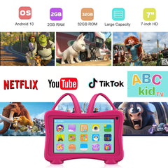 Trayoo Kids Tablet 7 Rose protective case highlighting durable protection for bumps and drops
