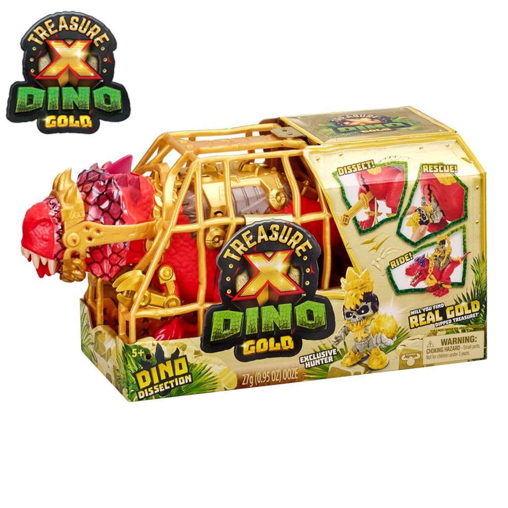 Treasure X Dino S2 dino accessory highlights character and weapon for action play.