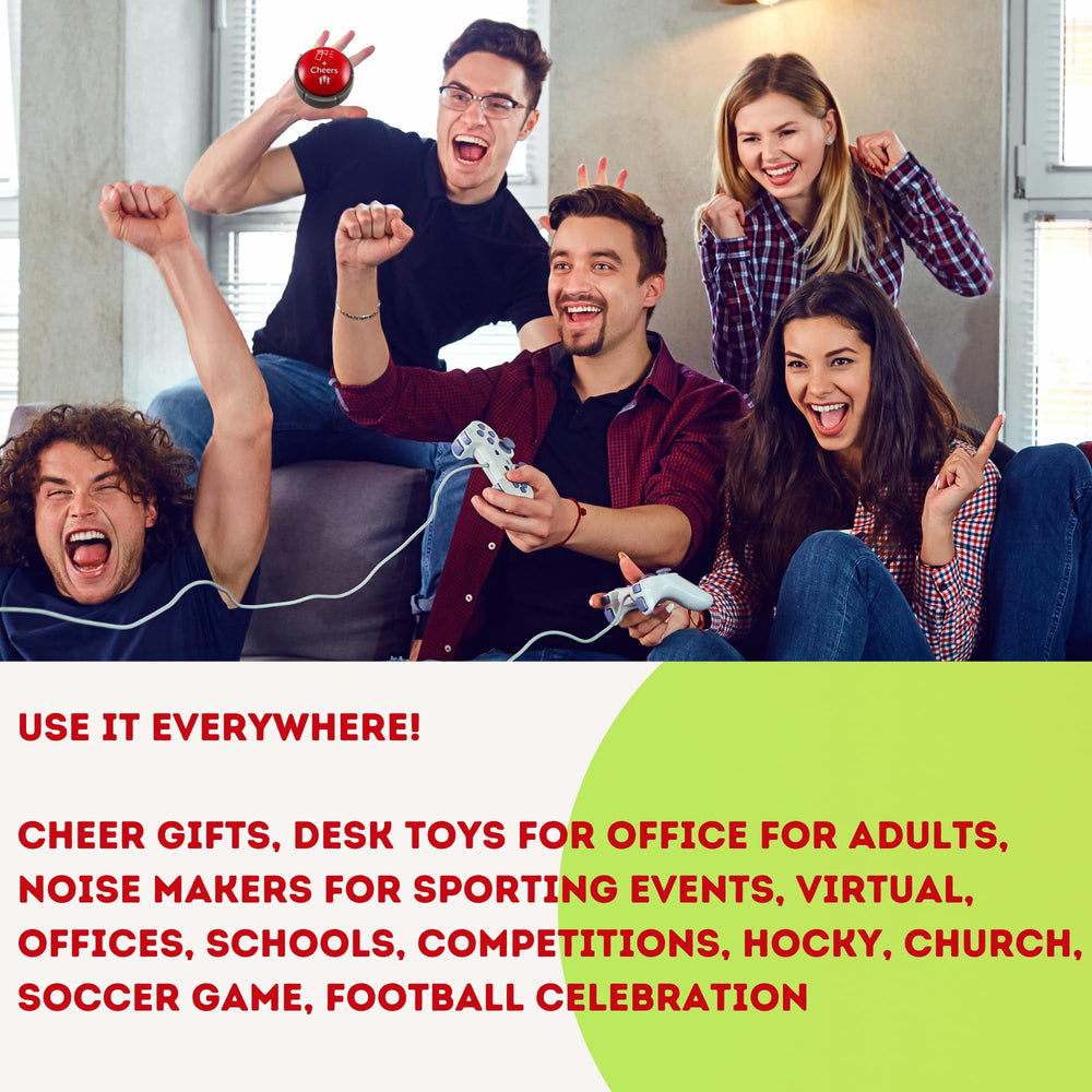 Trebisky airhorn button gift idea for teens and celebrations.