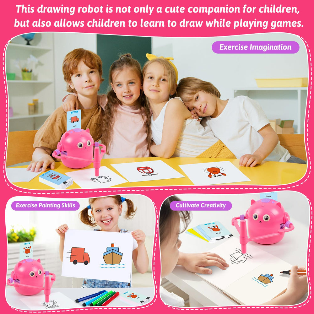 TREEFIA drawing robot with 16 color pens ready for colorful learning