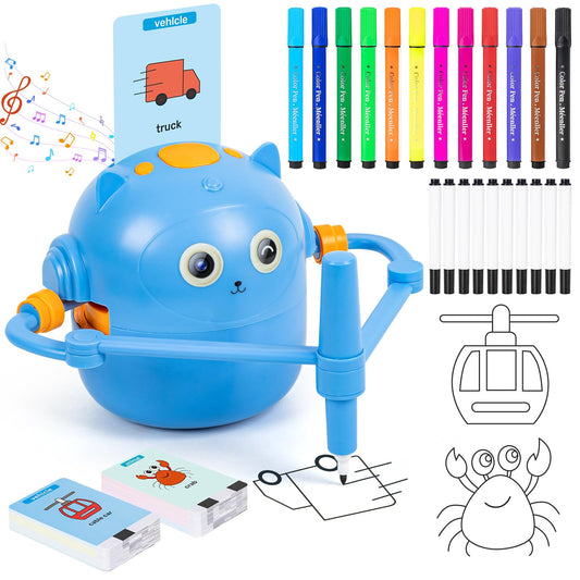 TreeFIA drawing robot blue front view for interactive learning