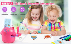 TREEFIA drawing robot family learning session fosters collaboration