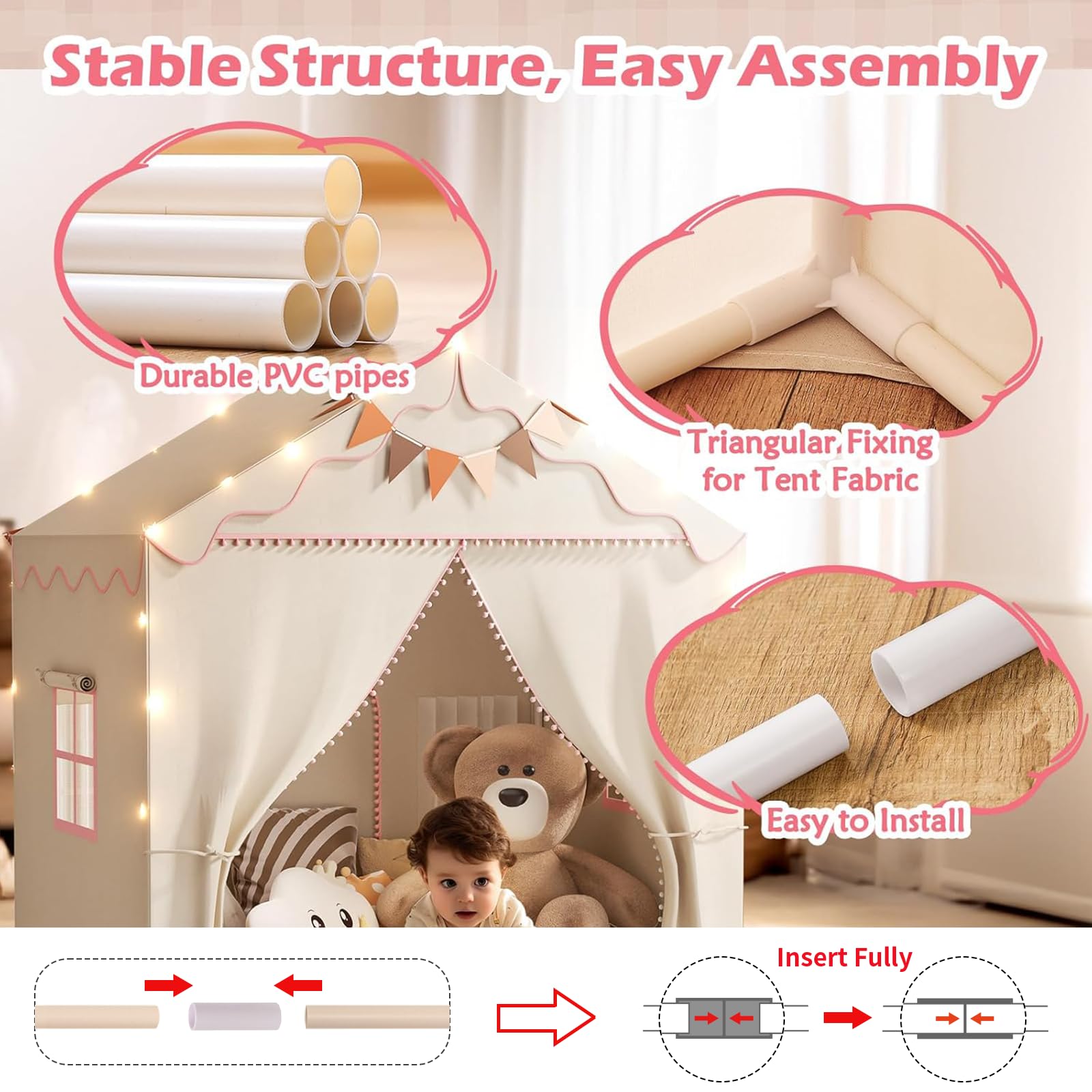 TreeStone padded mat adds comfort for stories and naps.
