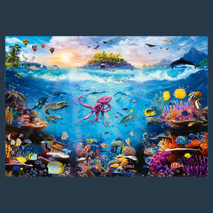 Trefl Dive into Underwater Paradise poster inside to guide and simplify assembly