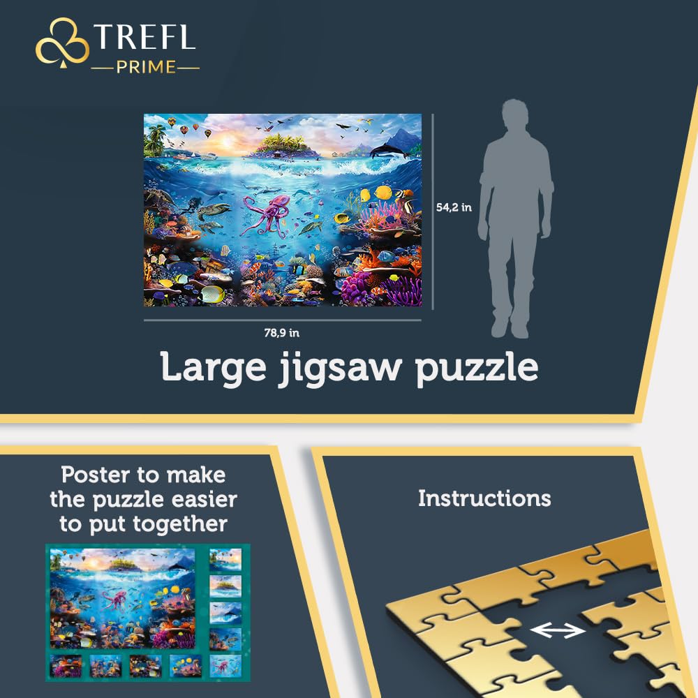 Trefl Prime nine 1500-piece puzzles combine into a giant scene
