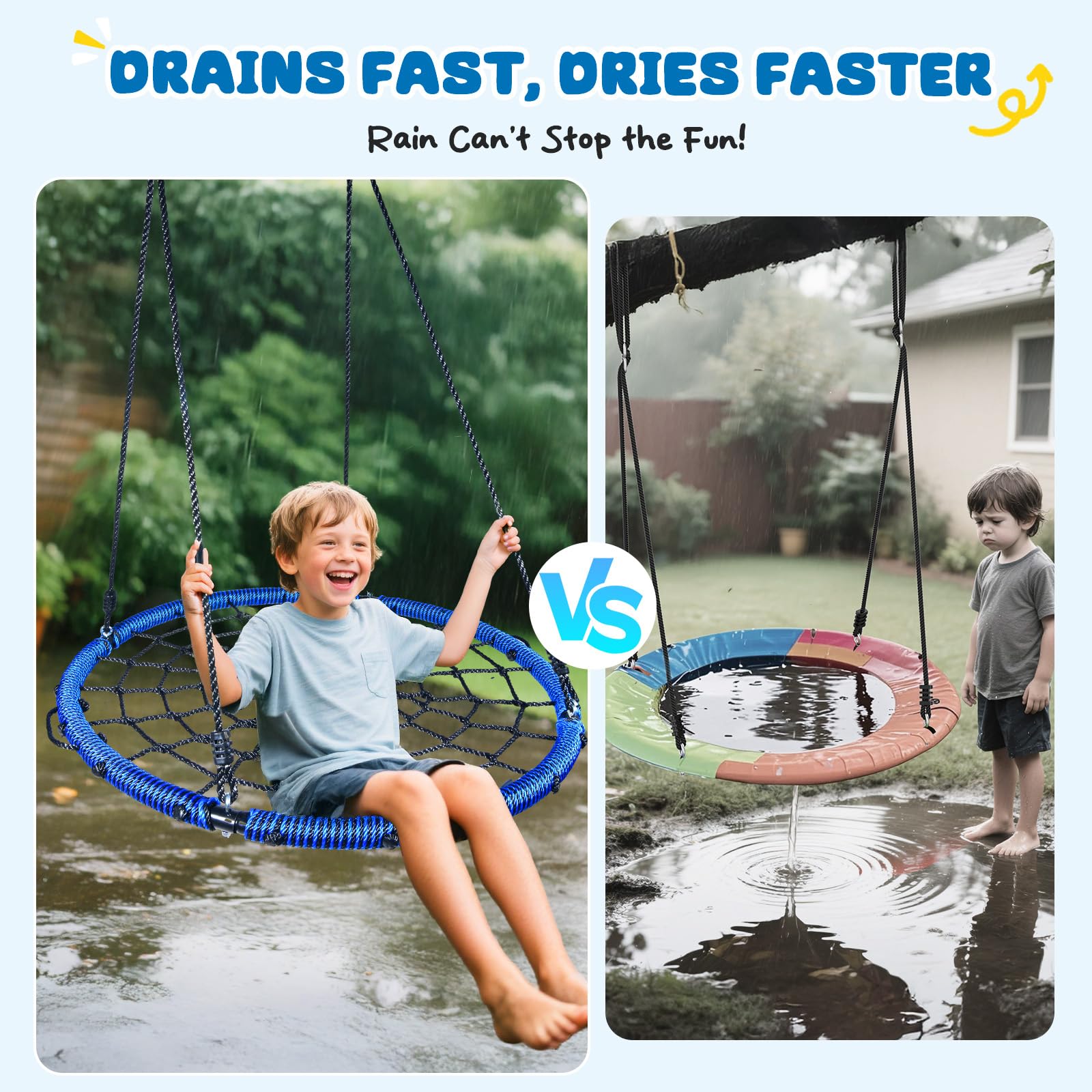 Trekassy kids and adults enjoy outdoor swing, versatile backyard entertainment.