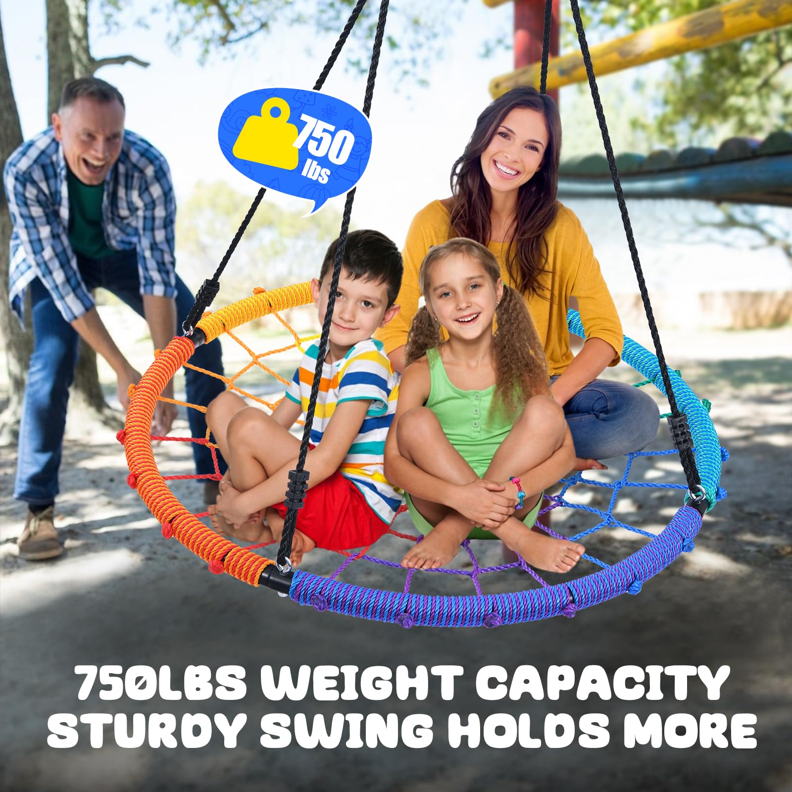 Trekassy outdoor swing straps set enables quick setup and secure anchoring.