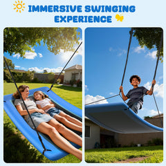 Trekassy Skycurve multi-position swing promotes sitting, lying, or surfing play