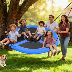 Trekassy steel-frame saucer swing offers sturdy, durable performance for family gatherings.