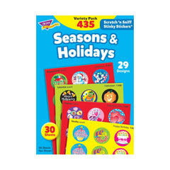 Trend Enterprises Stinky Stickers with scratch-sniff surface and seasonal designs for rewards.