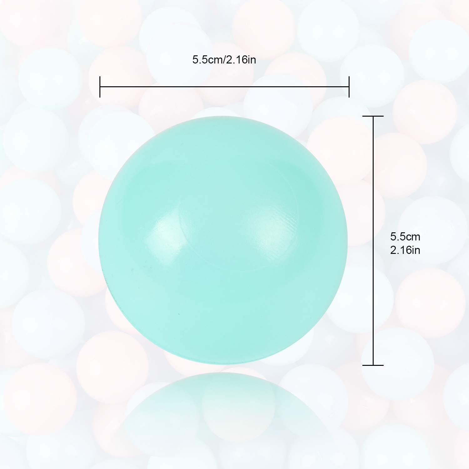 Trendbox 2-2-inch ball pit balls provide safe, colorful fun for small hands.