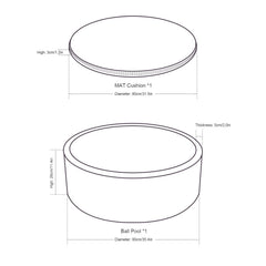 TrendBOX ball pit two-part design enables simple assembly and compact storage.