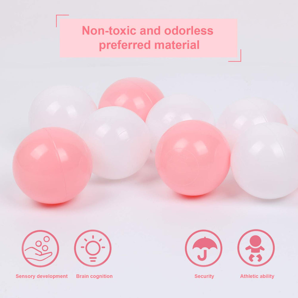 TrendBox soft pit balls used in a bounce house for lively play.