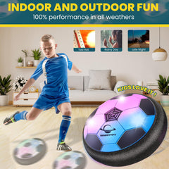 TRENDDYTOYS hover soccer ball spinning mid-air demo highlights lightweight foam core